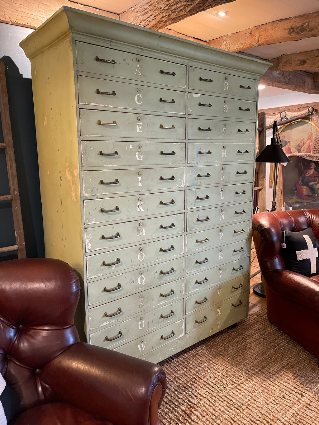 Vintage Industrial Apothecary Cabinet - Vintage 24 Drawer Chest