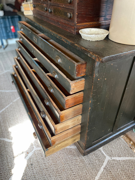 Antique Flat File Cabinet – Map & Architectural Drawer Chest