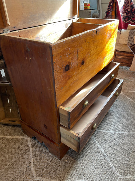 Antique Pine Blanket Chest