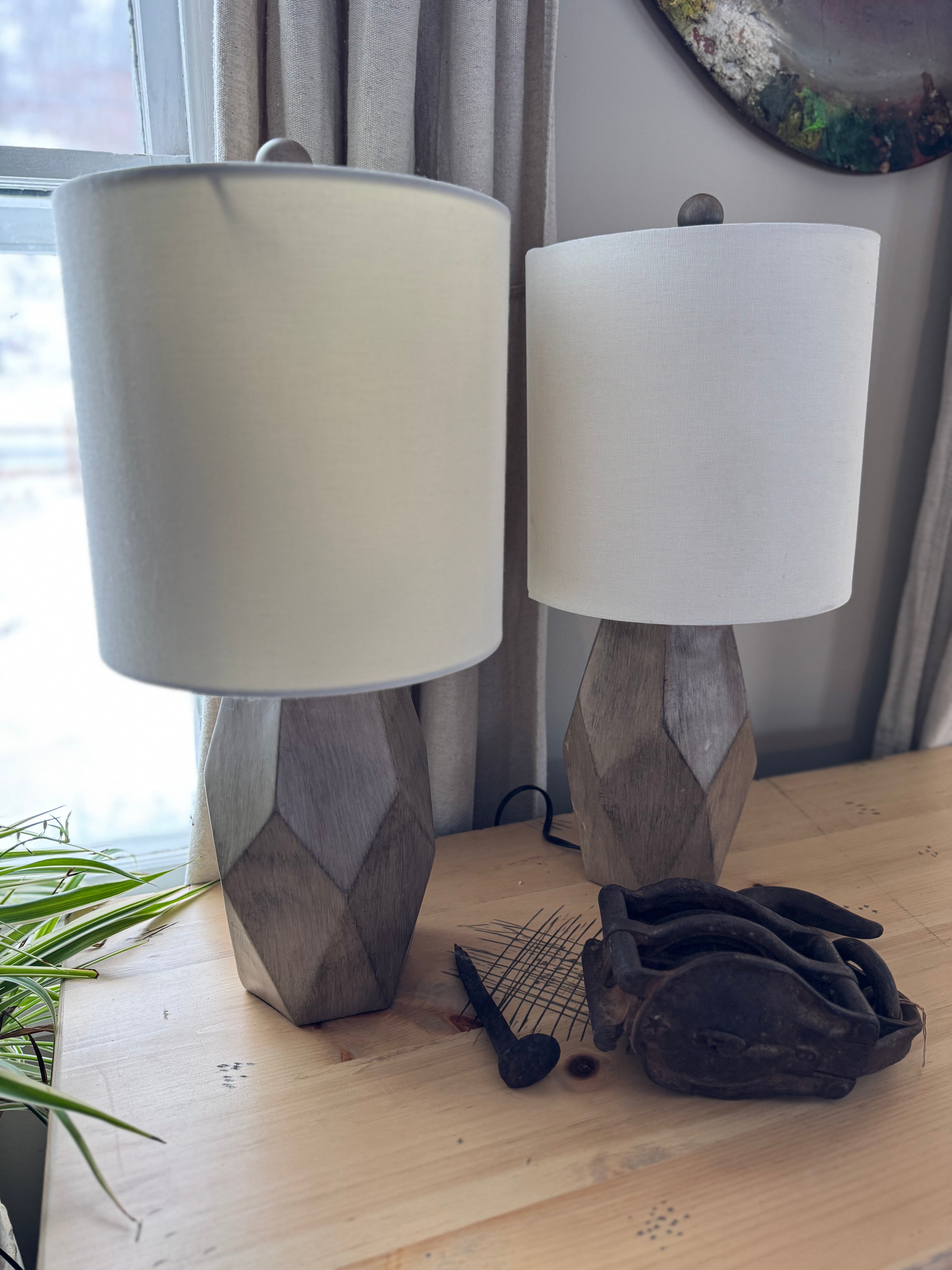 Solid Wood Buffet Lamp