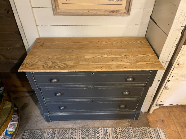 Scorched Charcoal Oak Three-Drawer Dresser