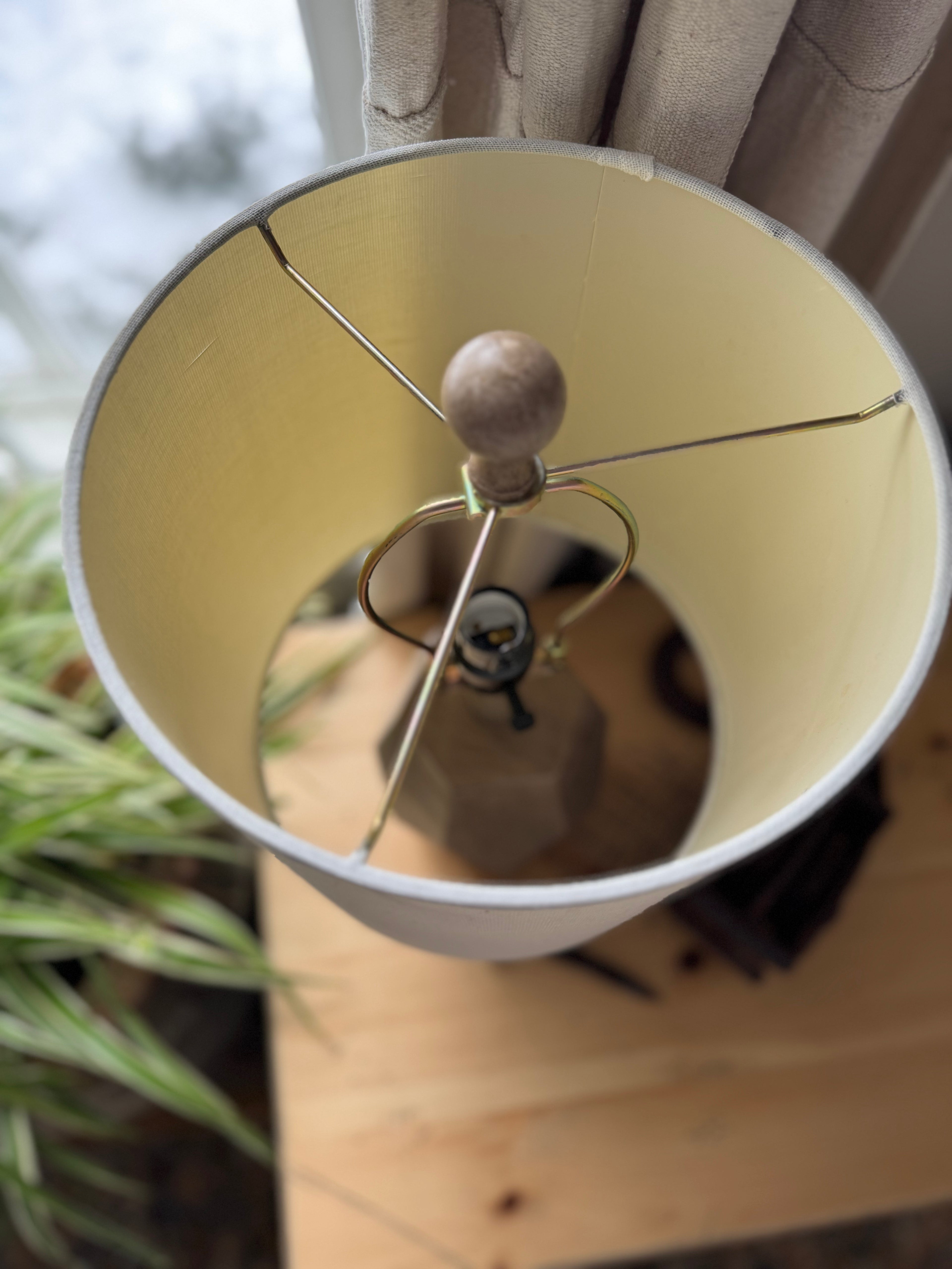 Solid Wood Buffet Lamp