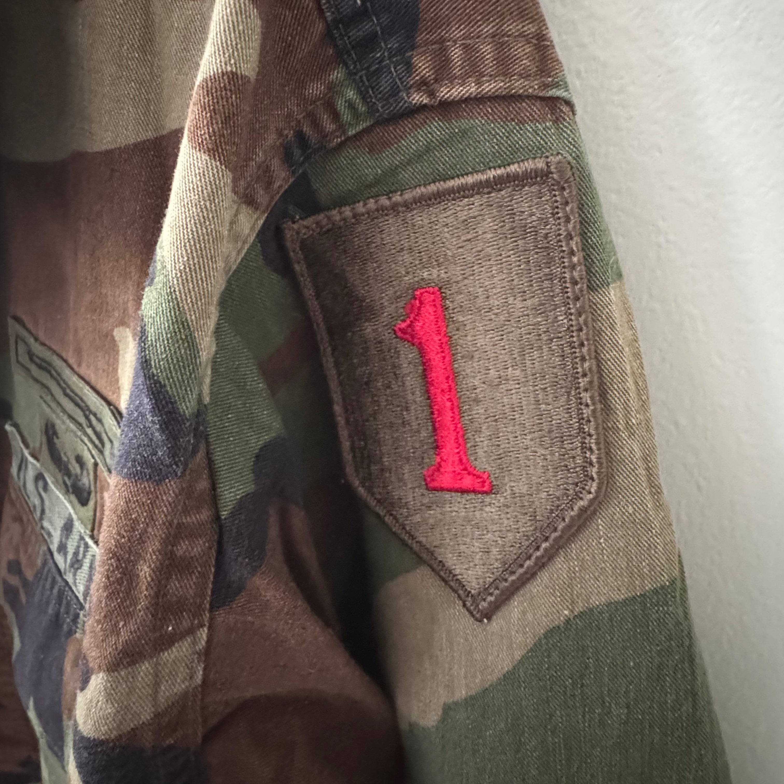 US Army Combat Jacket Mens Camo Woodland Hot Weather Military Coat Medium Regular