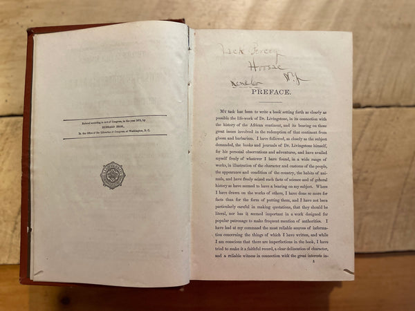 1st Edition "The Life and Labors of David Livingston"