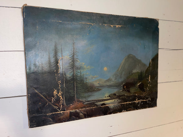 19th Century Oil on Canvas Painting
