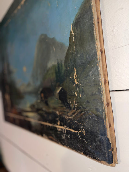 19th Century Oil on Canvas Painting