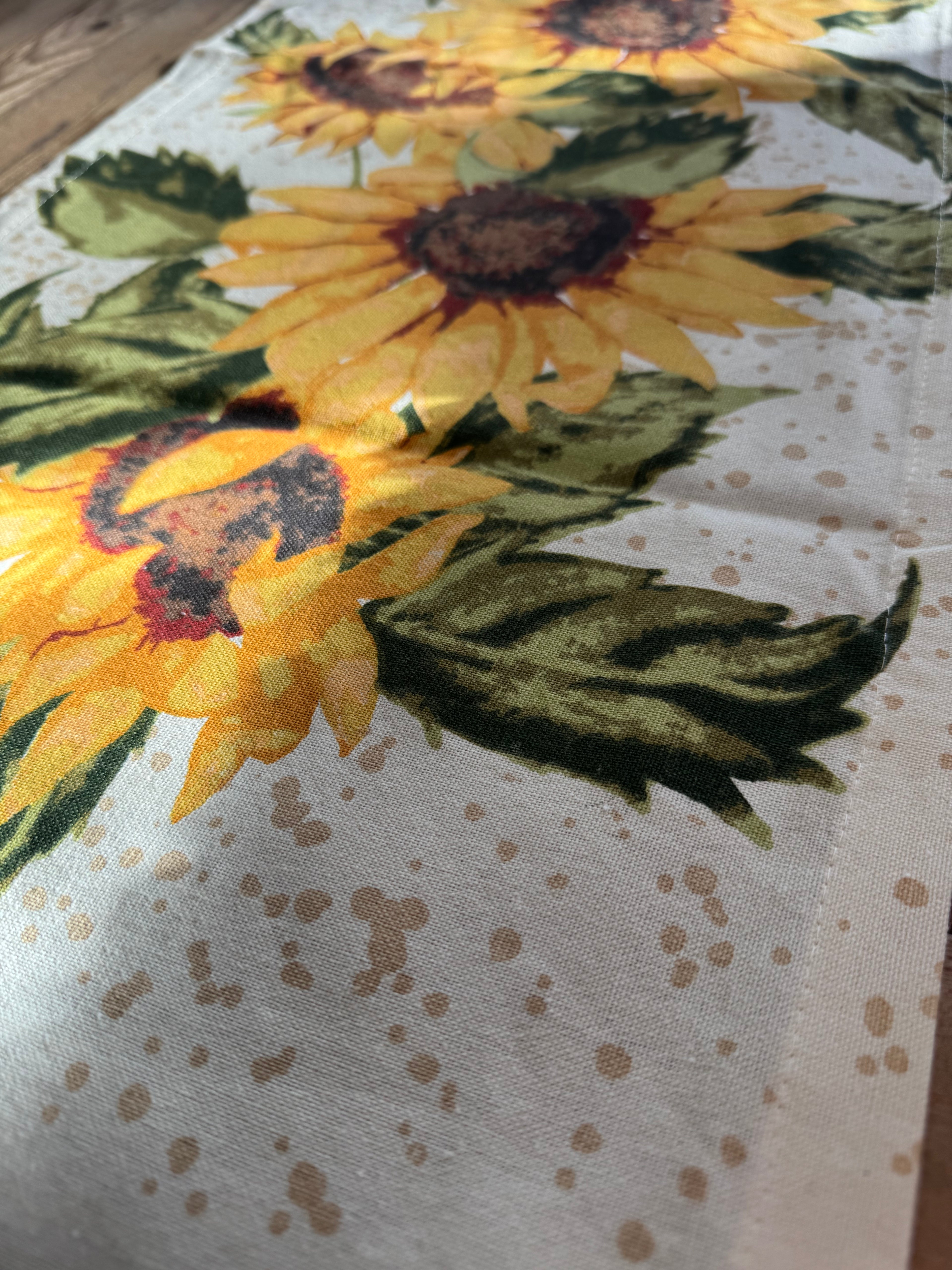 Sunflower Table Runner: Vibrant Décor Accent – Kitchen & Dining by The Olde 1840