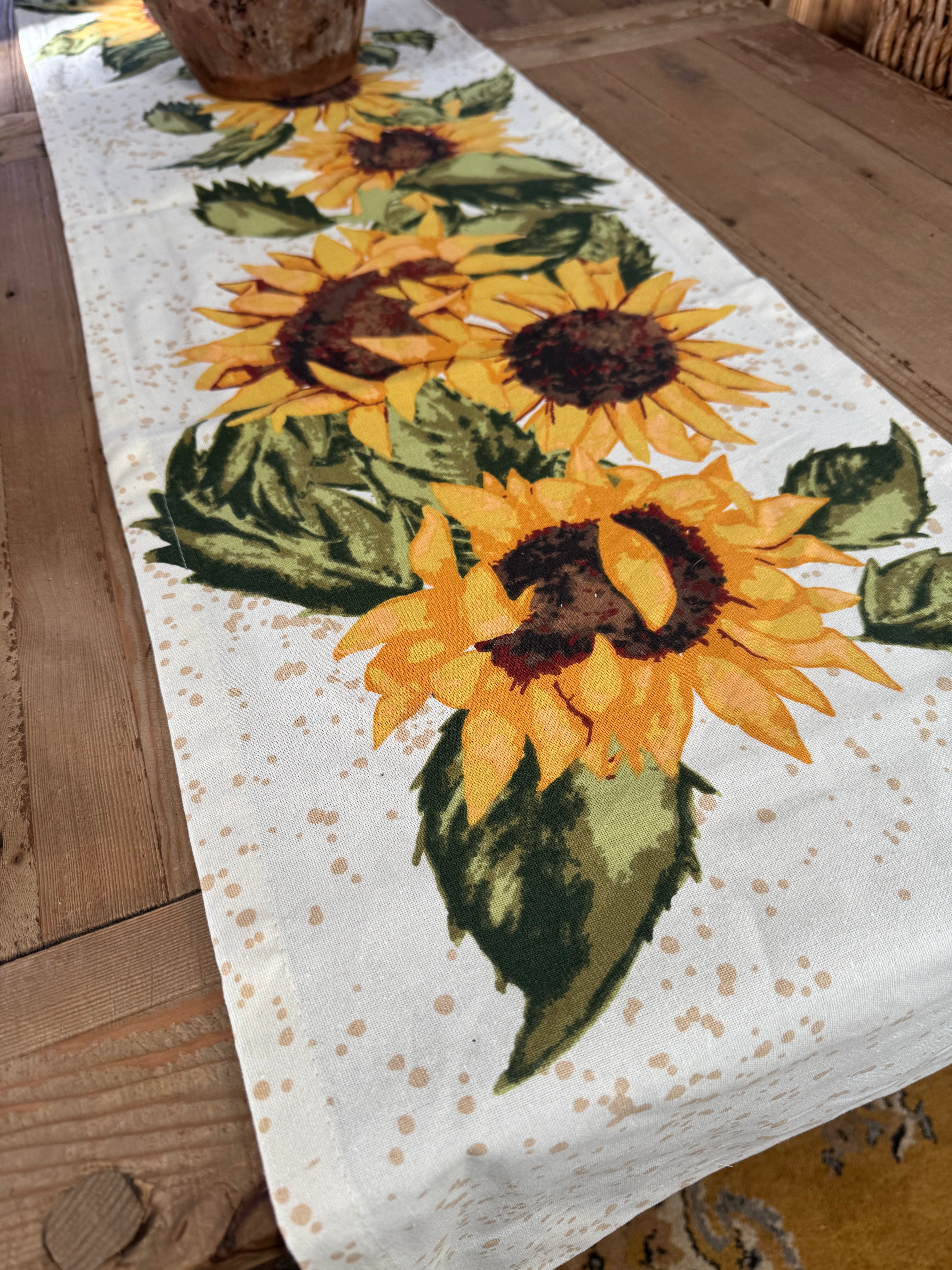 Sunflower Table Runner: Vibrant Décor Accent – Kitchen & Dining by The Olde 1840