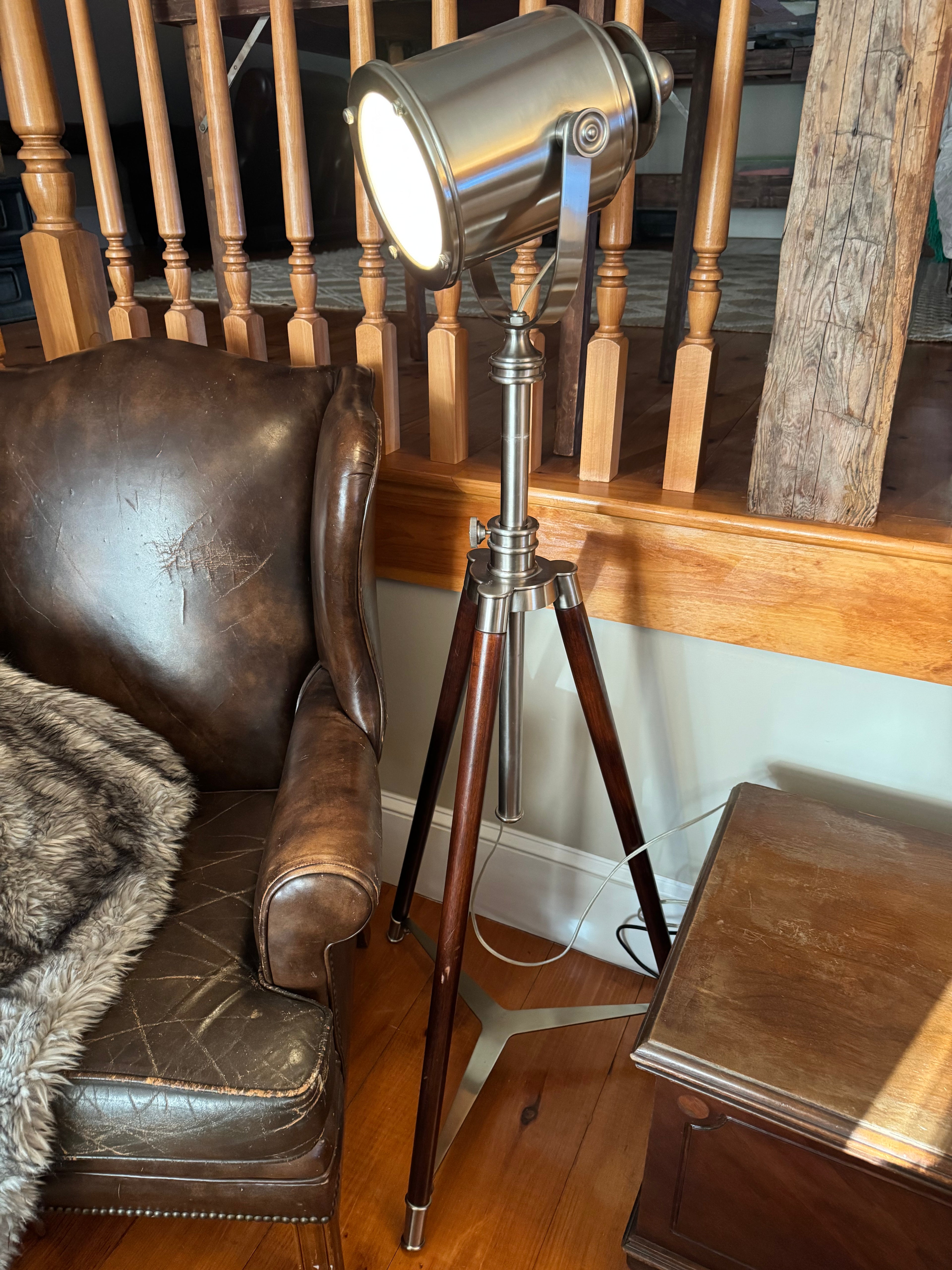 Pottery Barn Photographer's Adjustable Tripod Metal Floor Lamp (52"-73") – Lamps by The Olde 1840