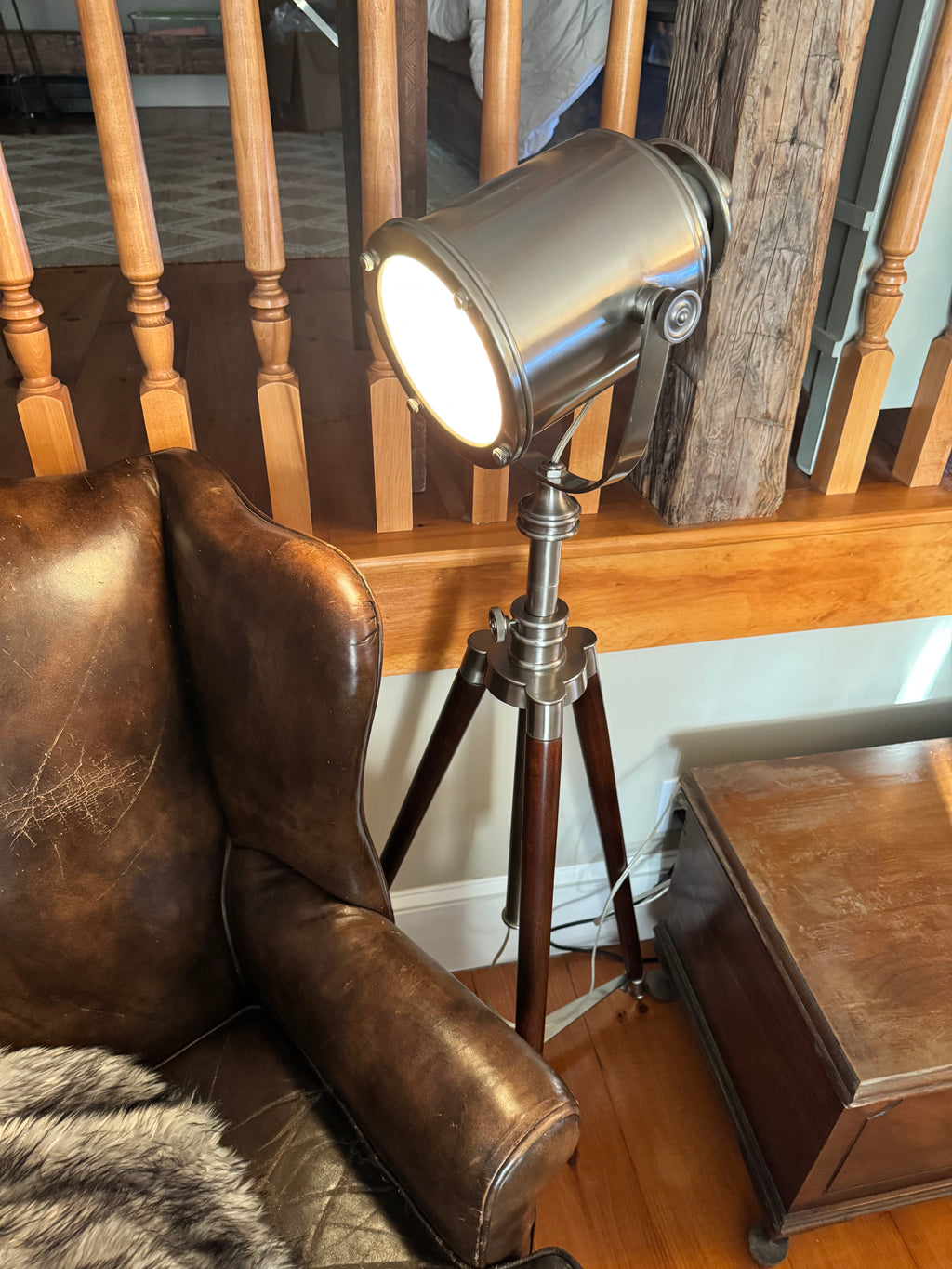 Pottery Barn Photographer's Adjustable Tripod Metal Floor Lamp (52"-73") – Lamps by The Olde 1840