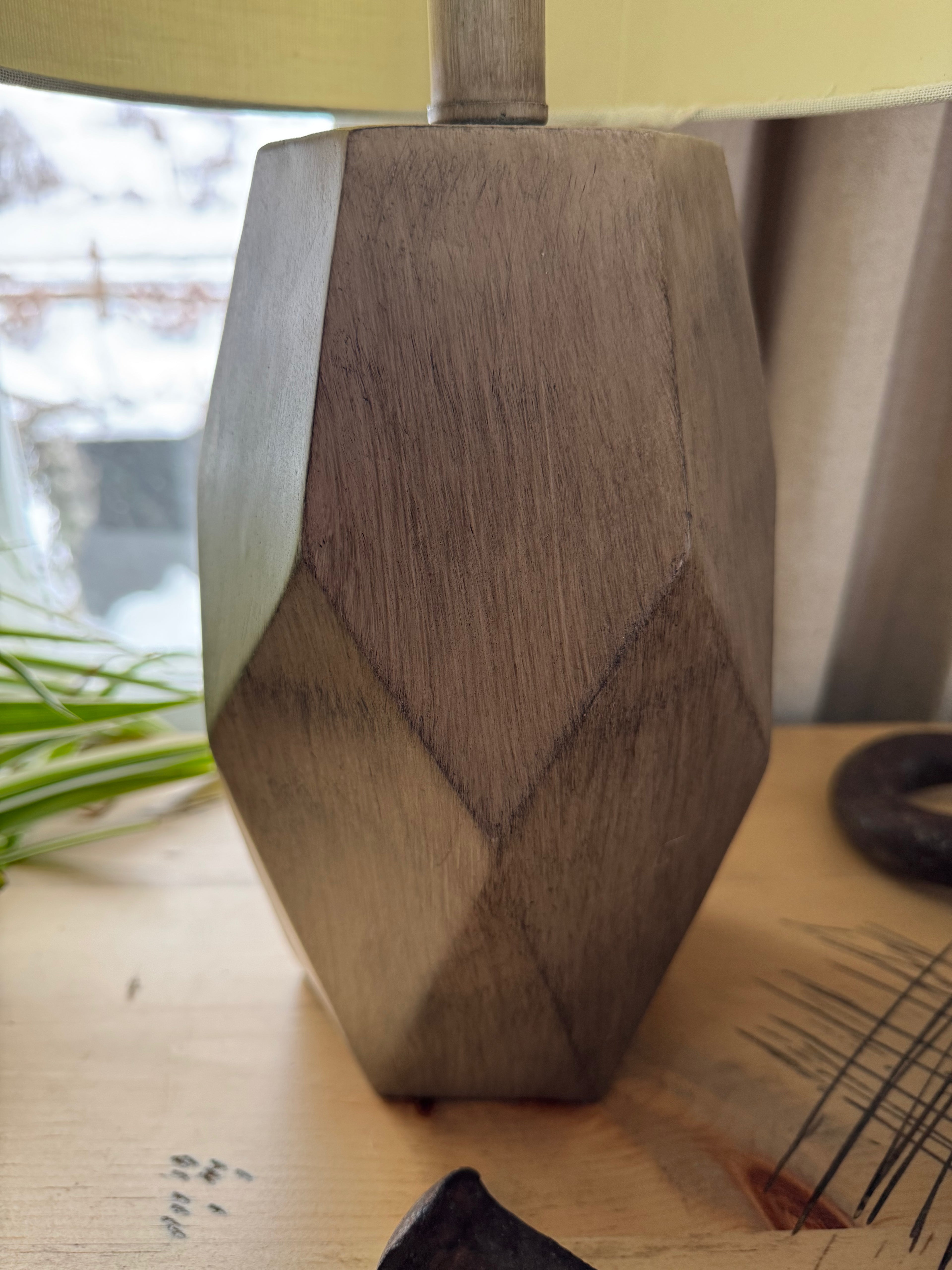 Solid Wood Buffet Lamp