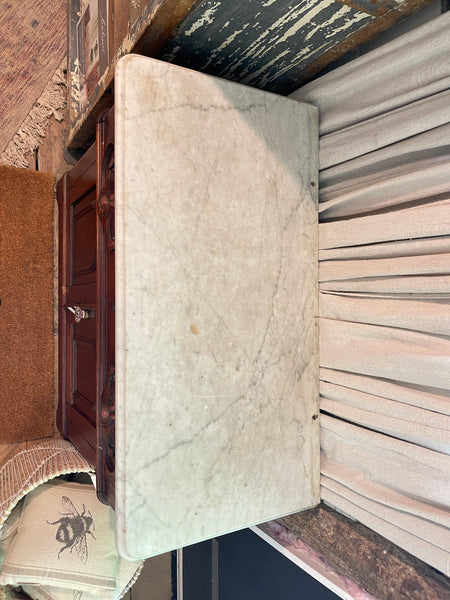 Victorian Marble-Top Accent Cabinet