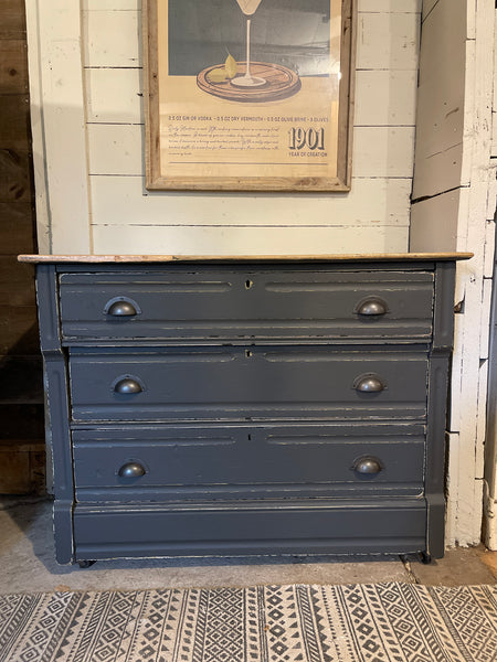 Scorched Charcoal Oak Three-Drawer Dresser