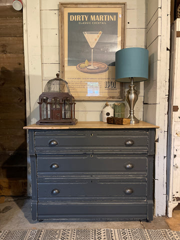 Scorched Charcoal Oak Three-Drawer Dresser