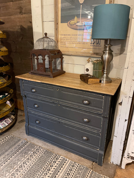 Scorched Charcoal Oak Three-Drawer Dresser