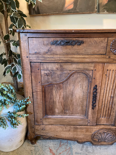 18th Century Louis XV Country French Buffet with Original Hardware