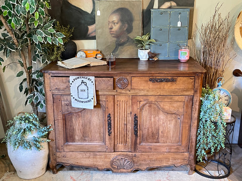 18th Century Louis XV Country French Buffet with Original Hardware