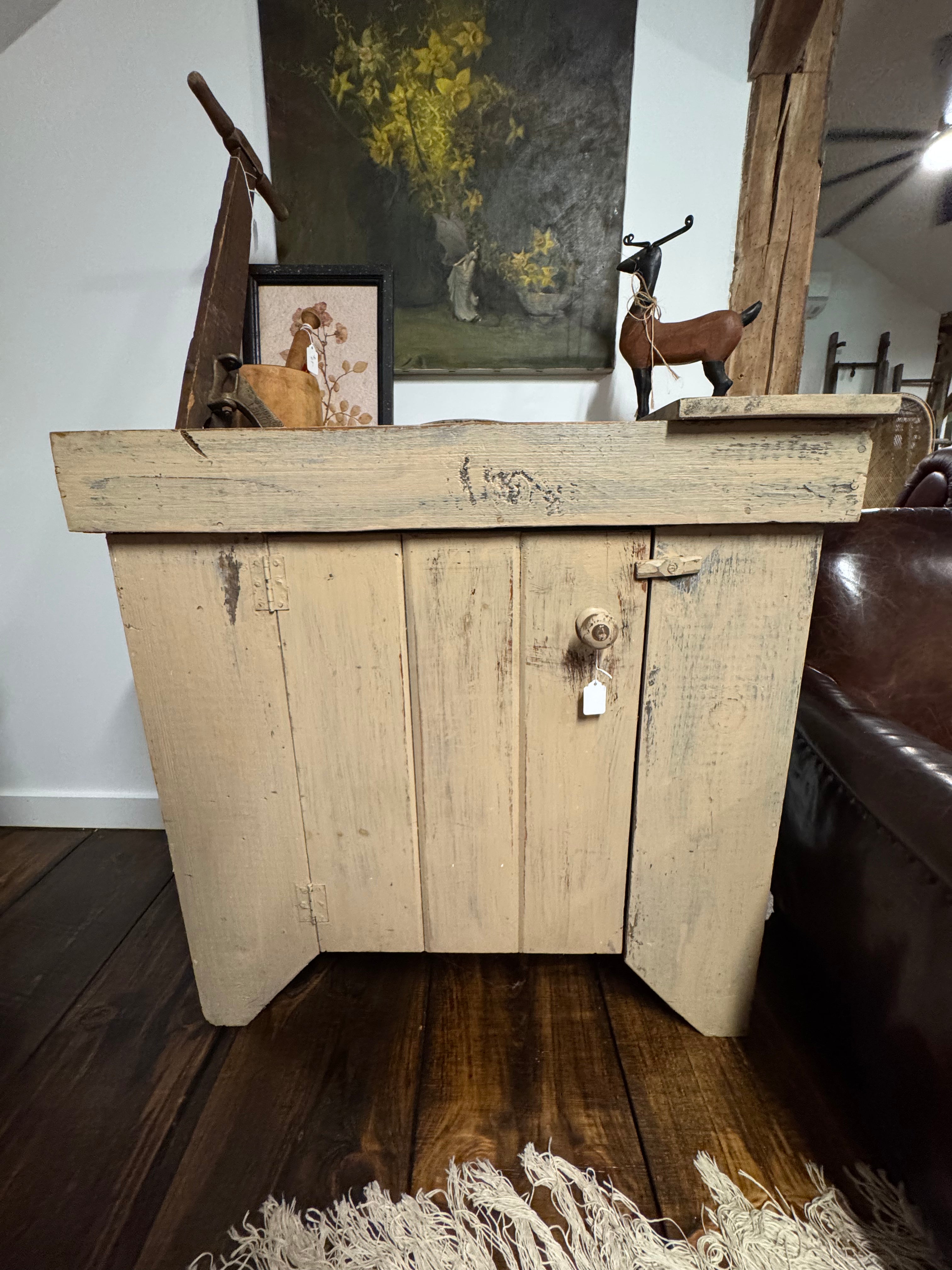 Antique Dry Sink Cabinet