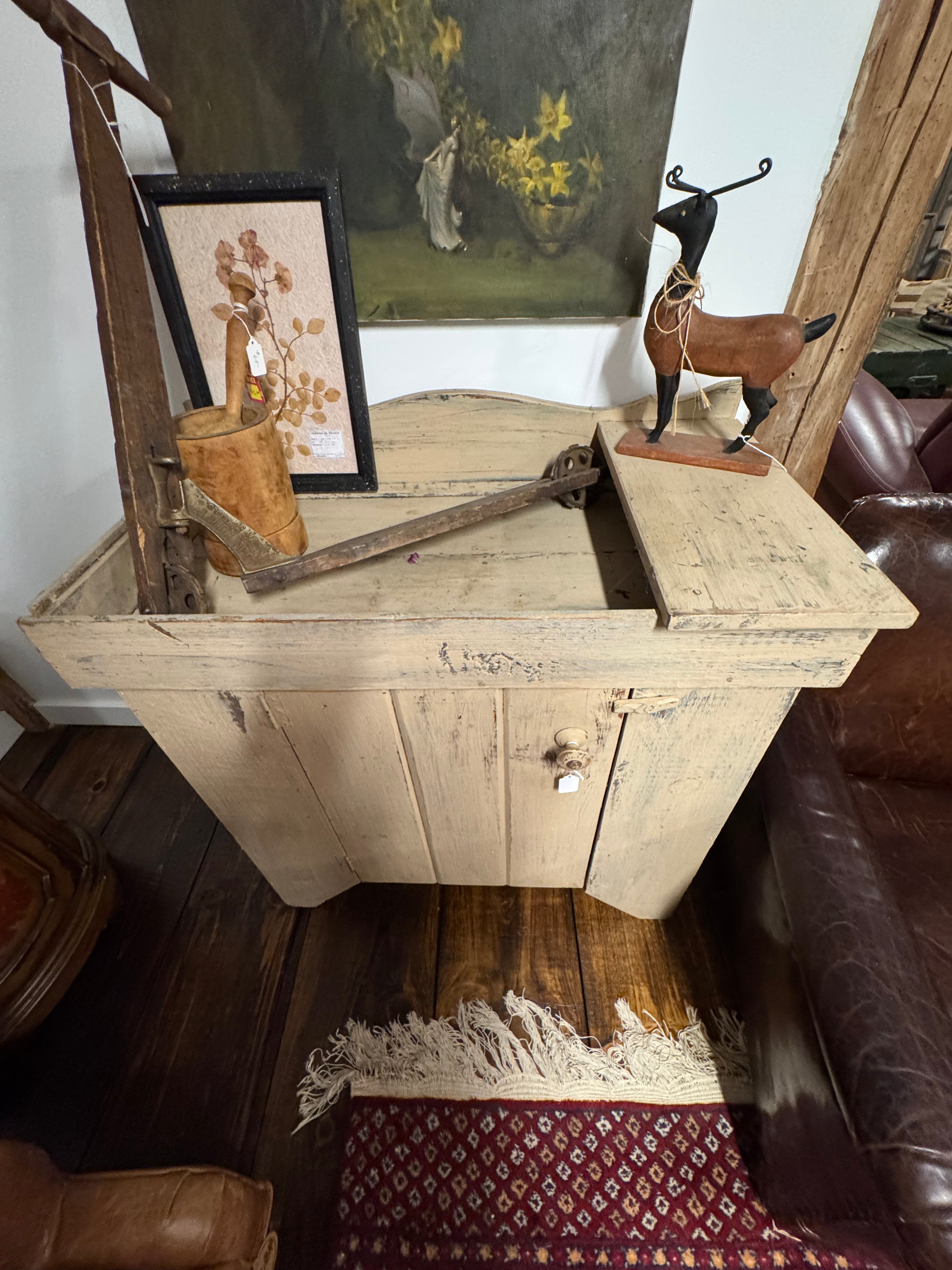Antique Dry Sink Cabinet