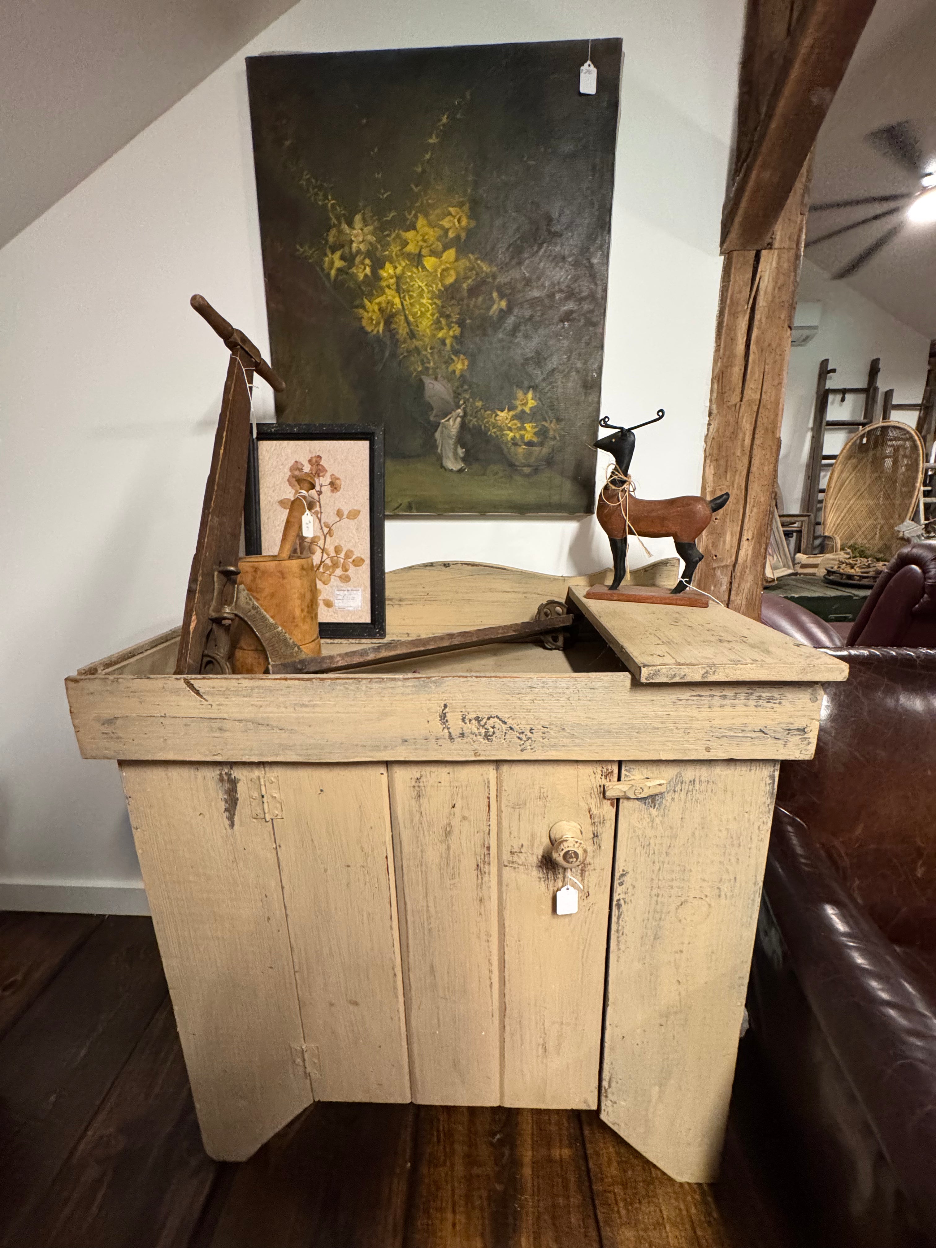 Antique Dry Sink Cabinet