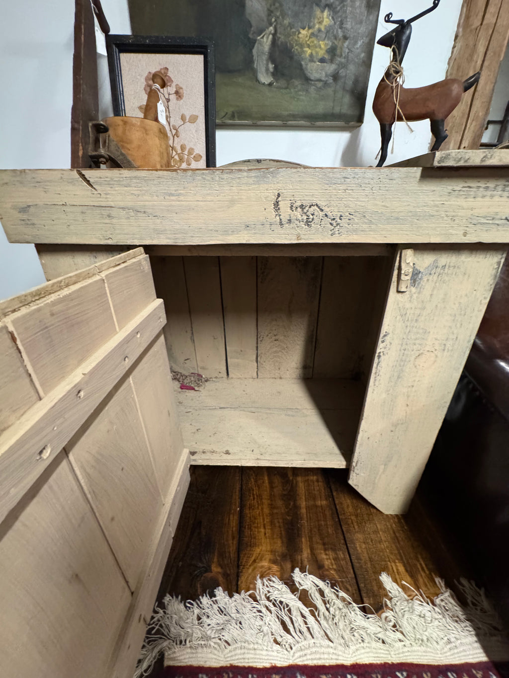 Antique Dry Sink Cabinet