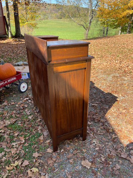 Antique Two-Tone Solid Wood Dresser – Pegged Drawer Construction