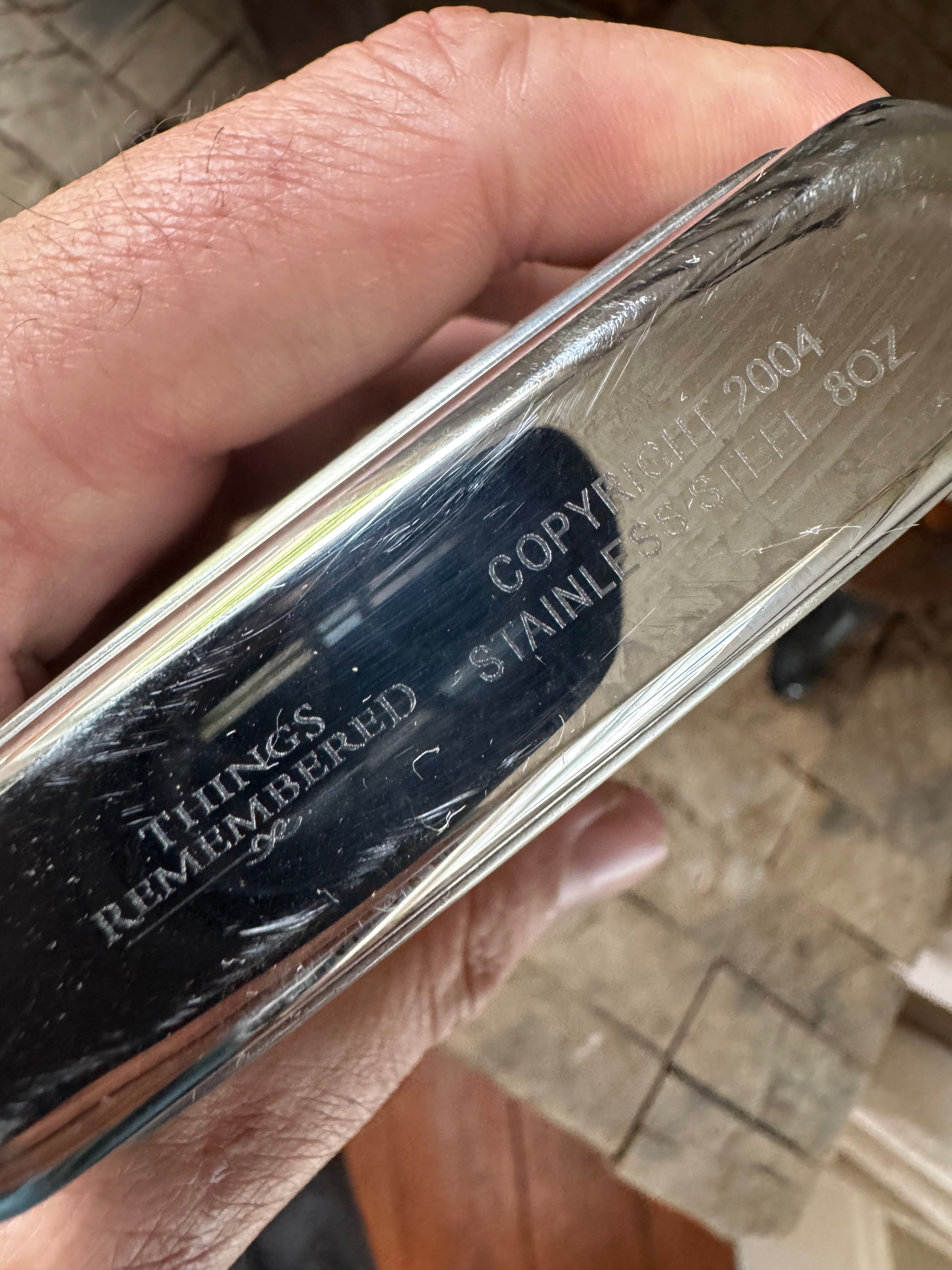 6 oz Stainless Steel Flask - “Patrick” Engraved