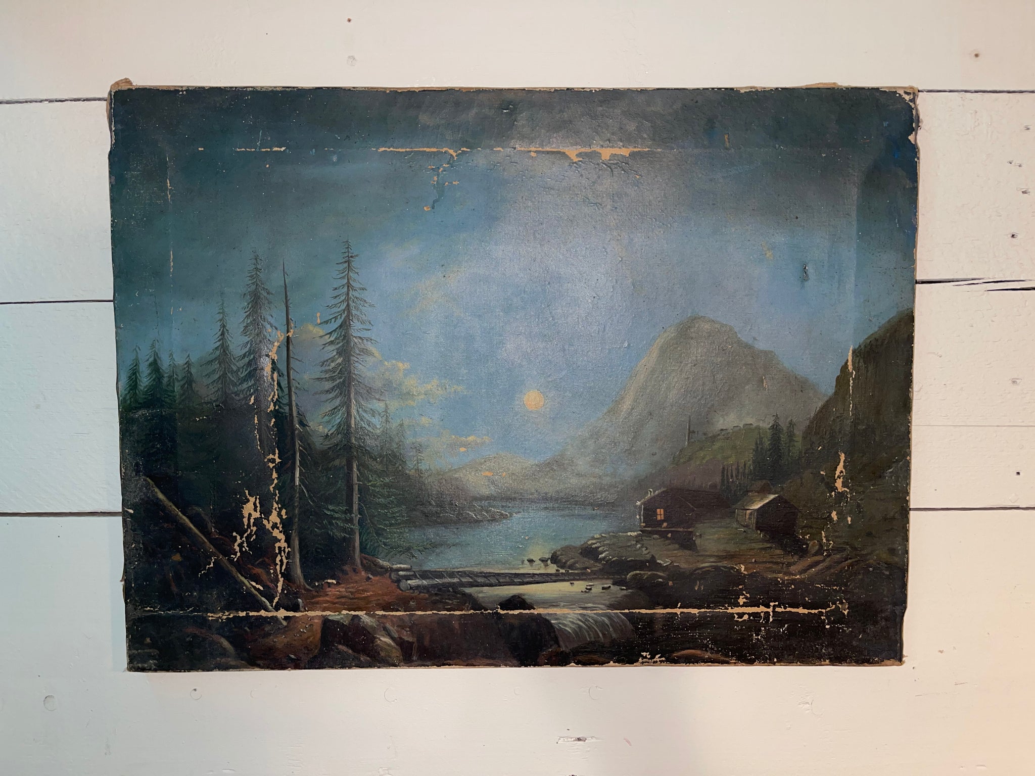 19th Century Oil on Canvas Painting