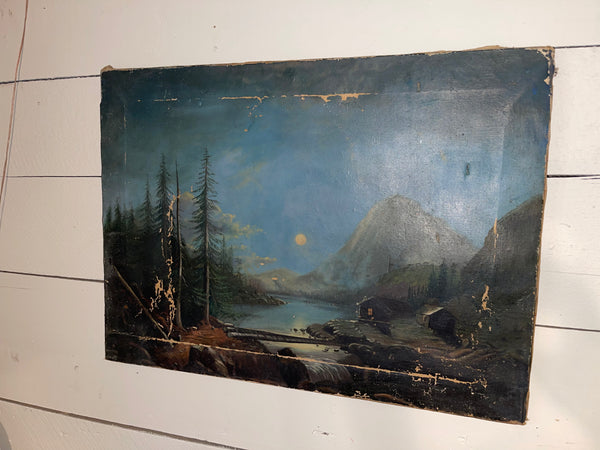 19th Century Oil on Canvas Painting