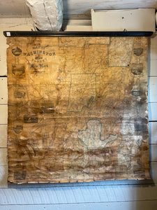 Vintage 1853 Washington County New York Map