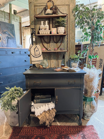 Vintage Cabinet Painted in Scorched Ash