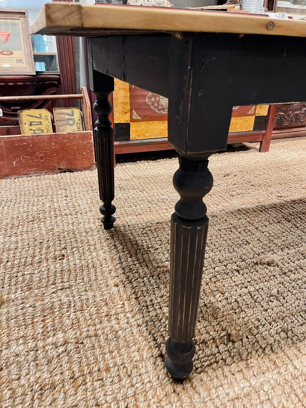 Chic Farmhouse Harvest Table - 72L x 34W x 28H