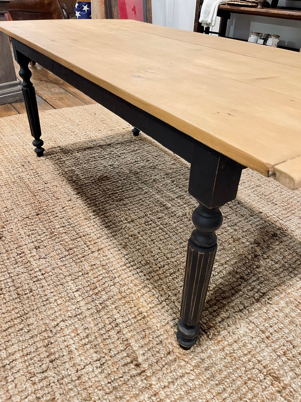 Chic Farmhouse Harvest Table - 72L x 34W x 28H