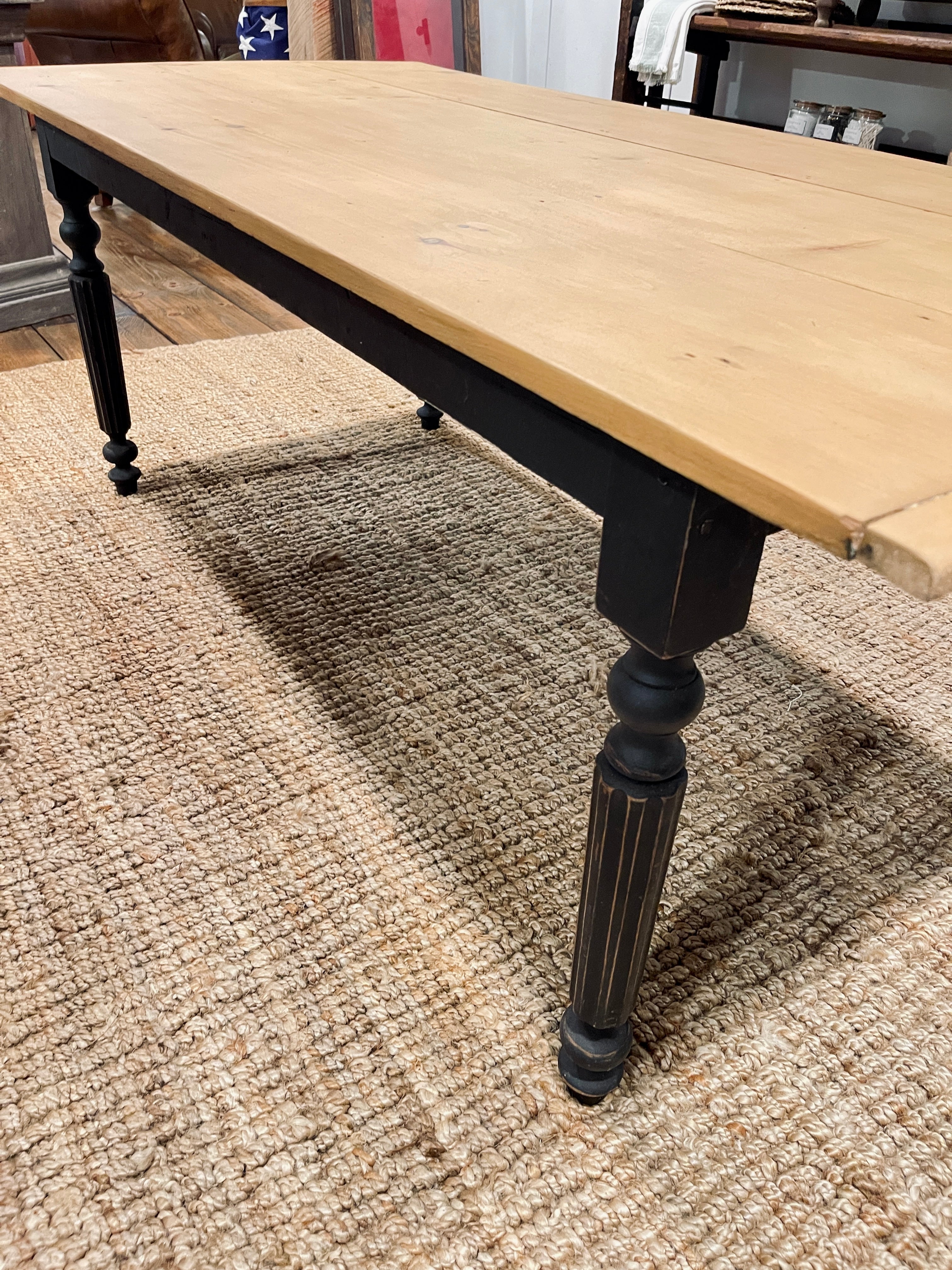 Chic Farmhouse Harvest Table - 72L x 34W x 28H