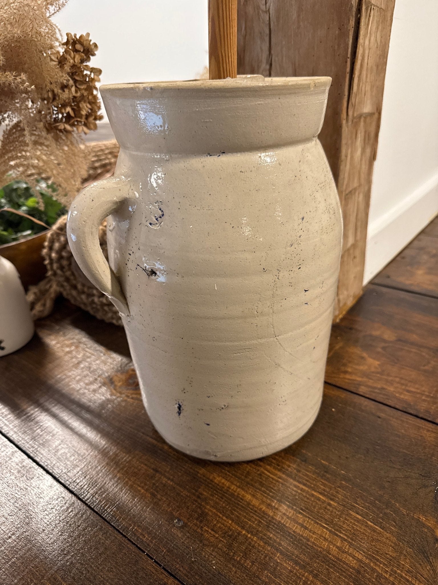 Antique Butter - Churn Stoneware – Decor by The Olde 1840