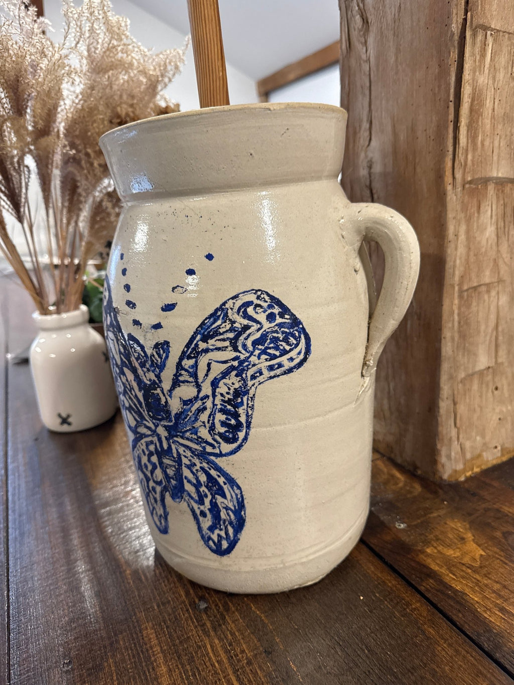 Antique Butter - Churn Stoneware – Decor by The Olde 1840