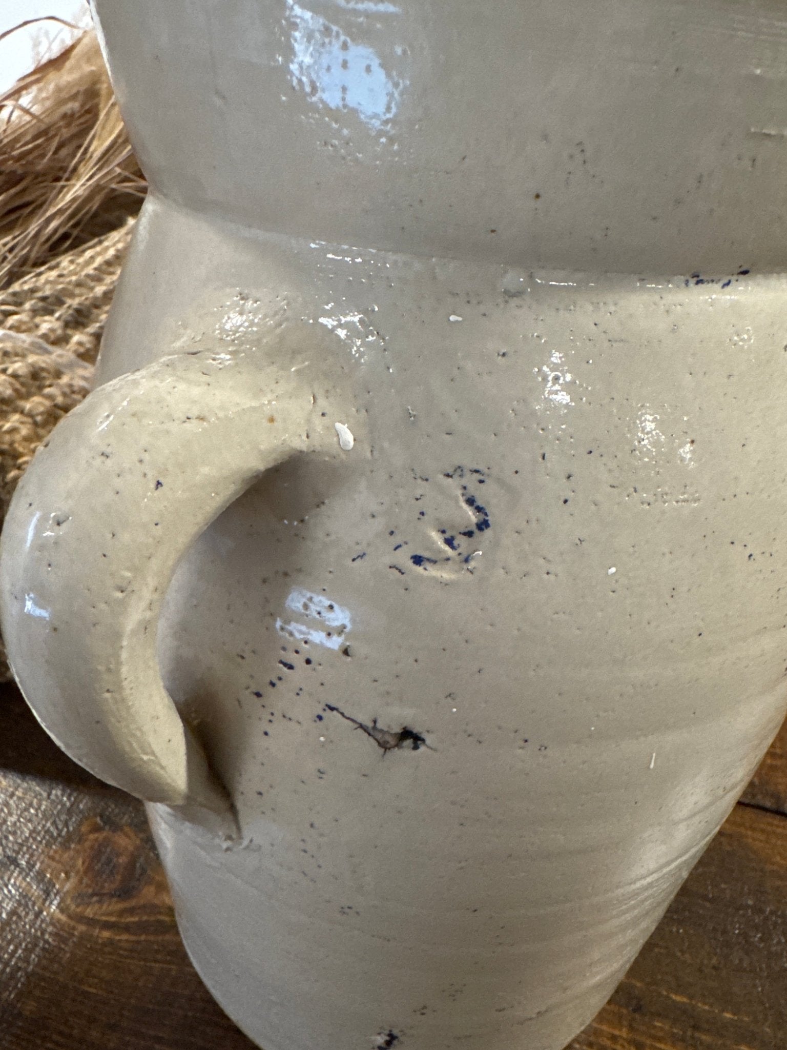 Antique Butter - Churn Stoneware – Decor by The Olde 1840