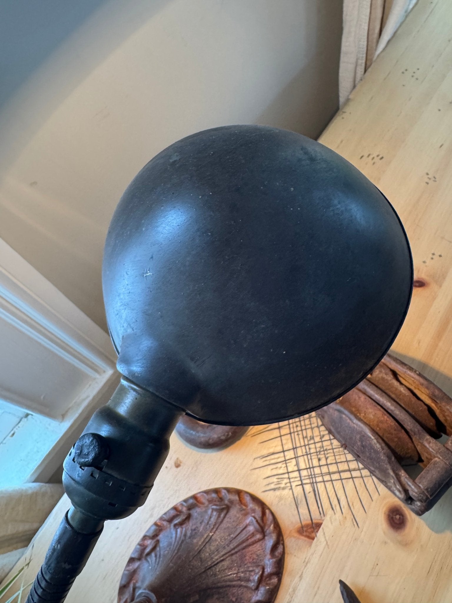 Antique Cast Iron Gooseneck Desk Lamp – Lamps by The Olde 1840