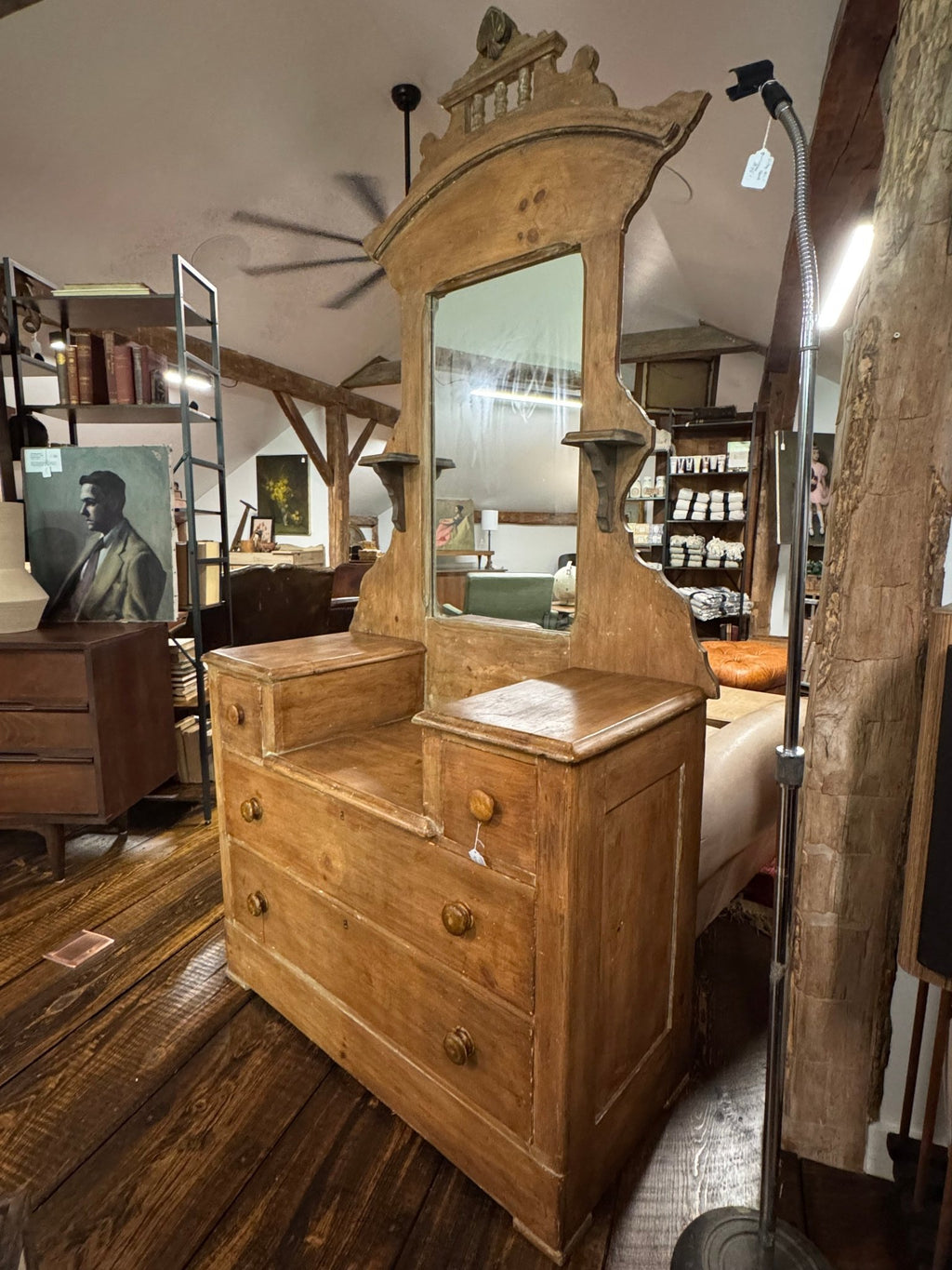Antique Pine 4-Drawer Dresser | Handcrafted Dovetail Construction – Furniture by The Olde 1840
