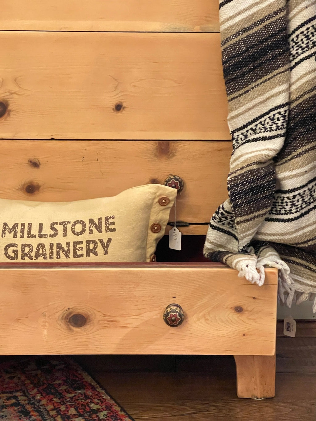 Antique Primitive Pine Blanket Chest & Commode Dresser | Restored Natural Finish – Furniture by The Olde 1840