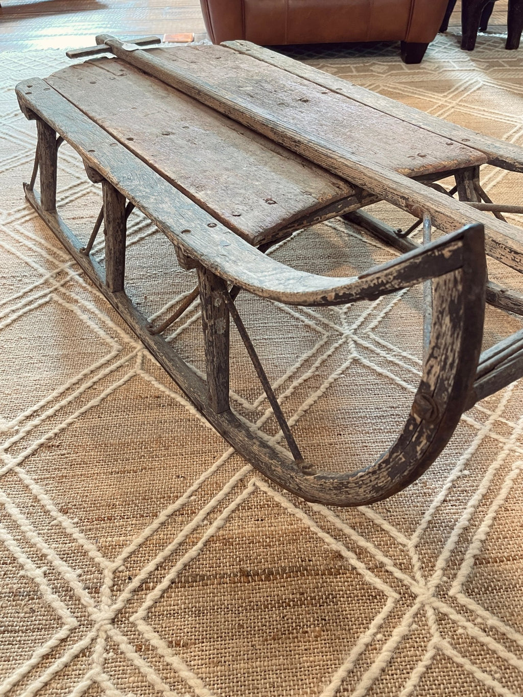 Antique Wooden Sled Coffee Table – Furniture by The Olde 1840
