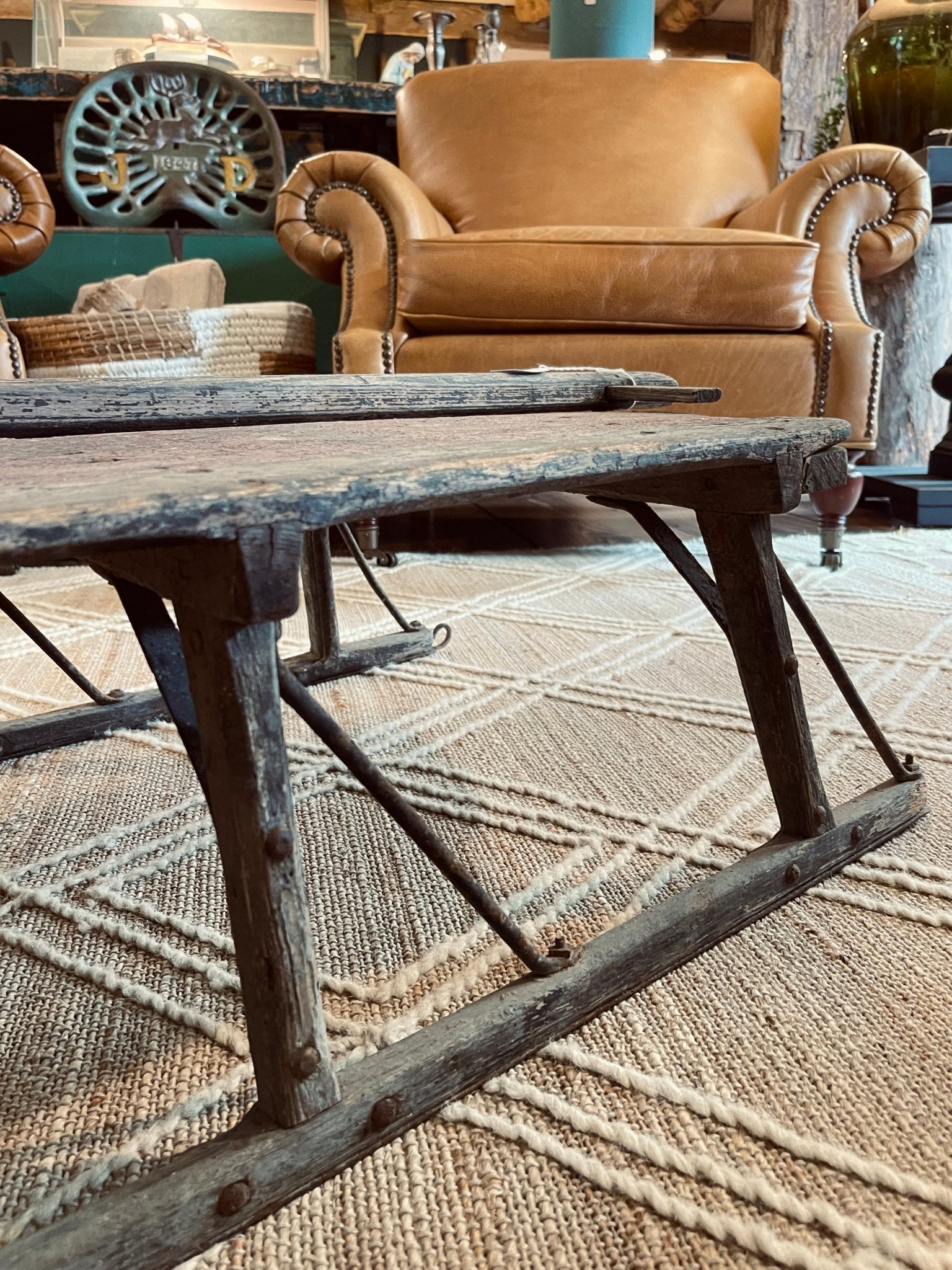 Antique Wooden Sled Coffee Table – Furniture by The Olde 1840
