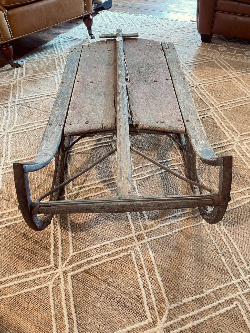 Antique Wooden Sled Coffee Table – Furniture by The Olde 1840