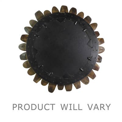 Round cobbler mirror – reclaimed wood shoe mold frame | The Olde 1840