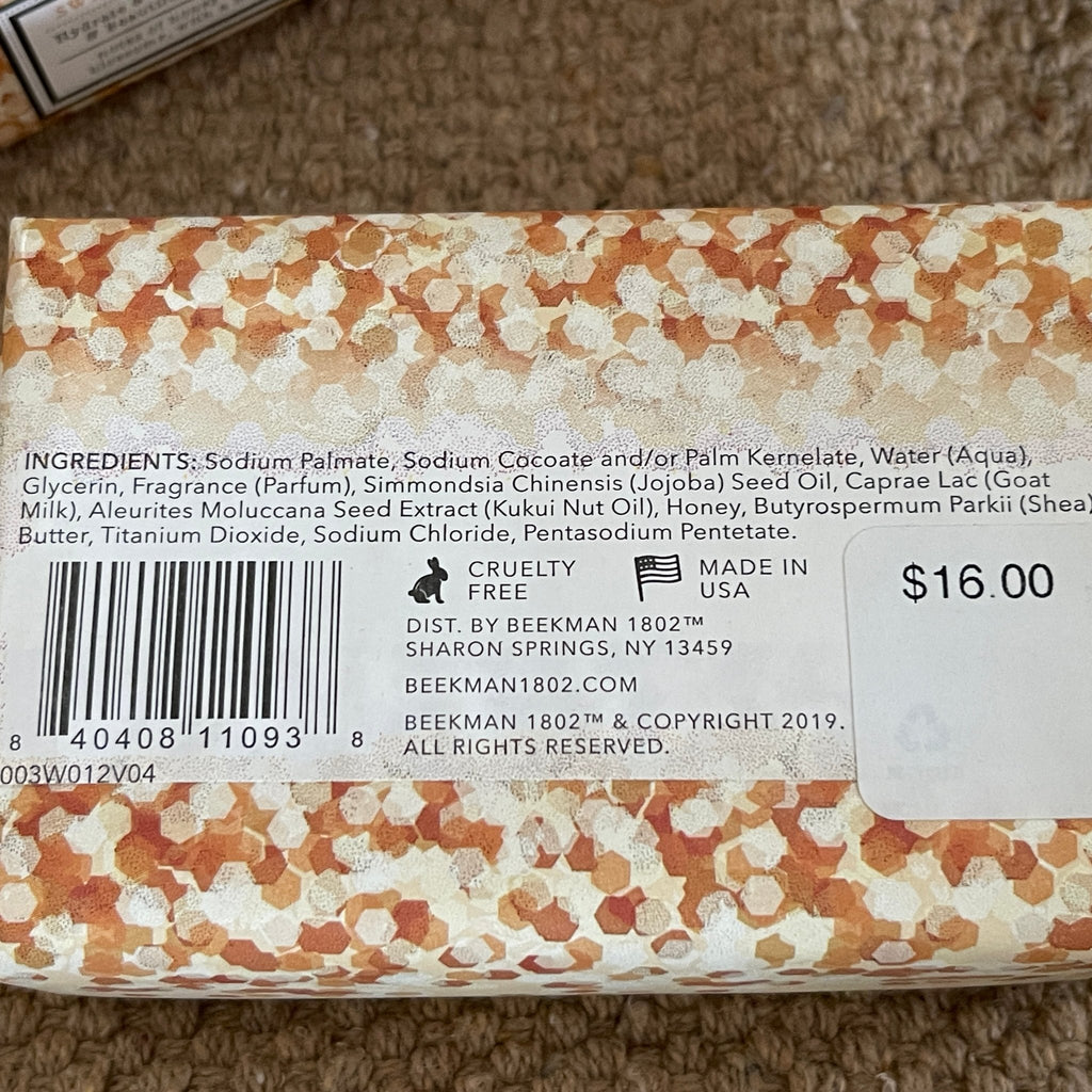 Beekman 1802 Goat Milk Soap Bar - Honey & Orange Blossom – Home & Garden by The Olde 1840