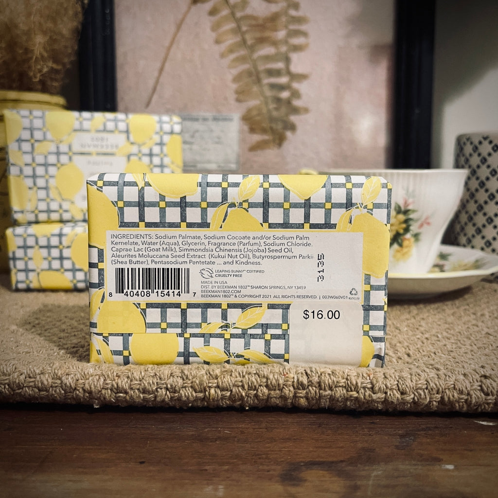 Beekman 1802 Goat Milk Soap Bar - Sunshine Lemon – Home & Garden by The Olde 1840