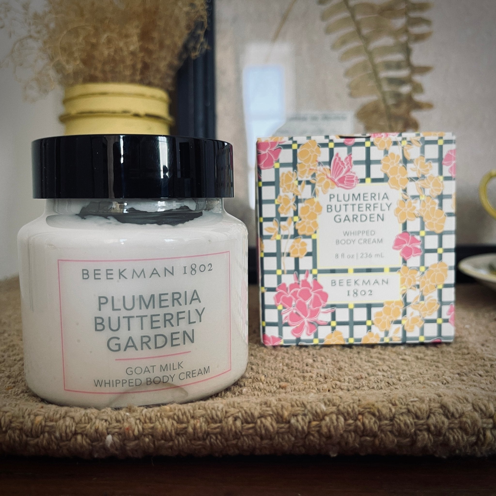 Beekman 1802 Pure Goat Milk Body Cream | Plumeria Butterfly Garden – Home & Garden by The Olde 1840