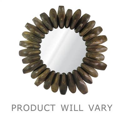 Round cobbler mirror – reclaimed wood shoe mold frame | The Olde 1840