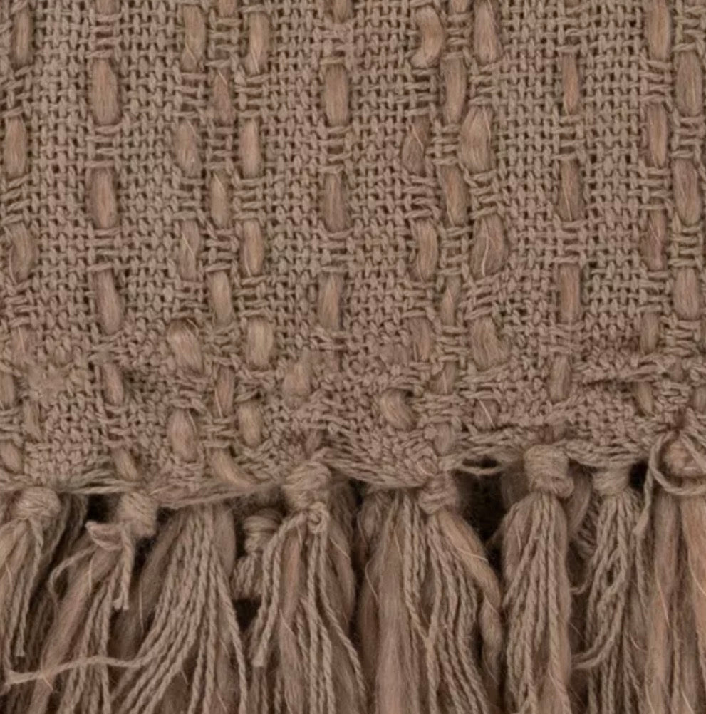 Cozy Brown Woven Throw Blanket – Blankets by The Olde 1840