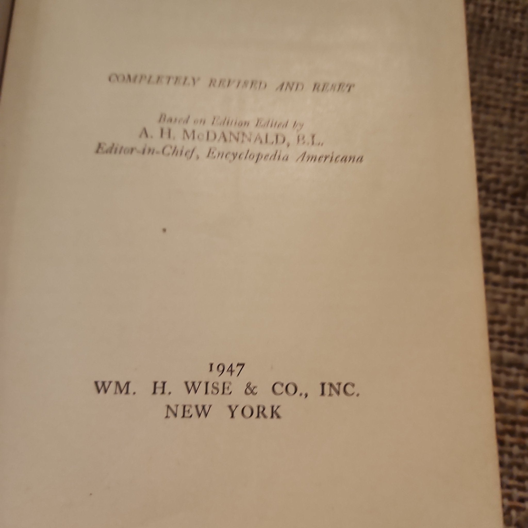 C. 1947 The New Modern Encyclopedia – Vintage Reference Book – Books by The Olde 1840